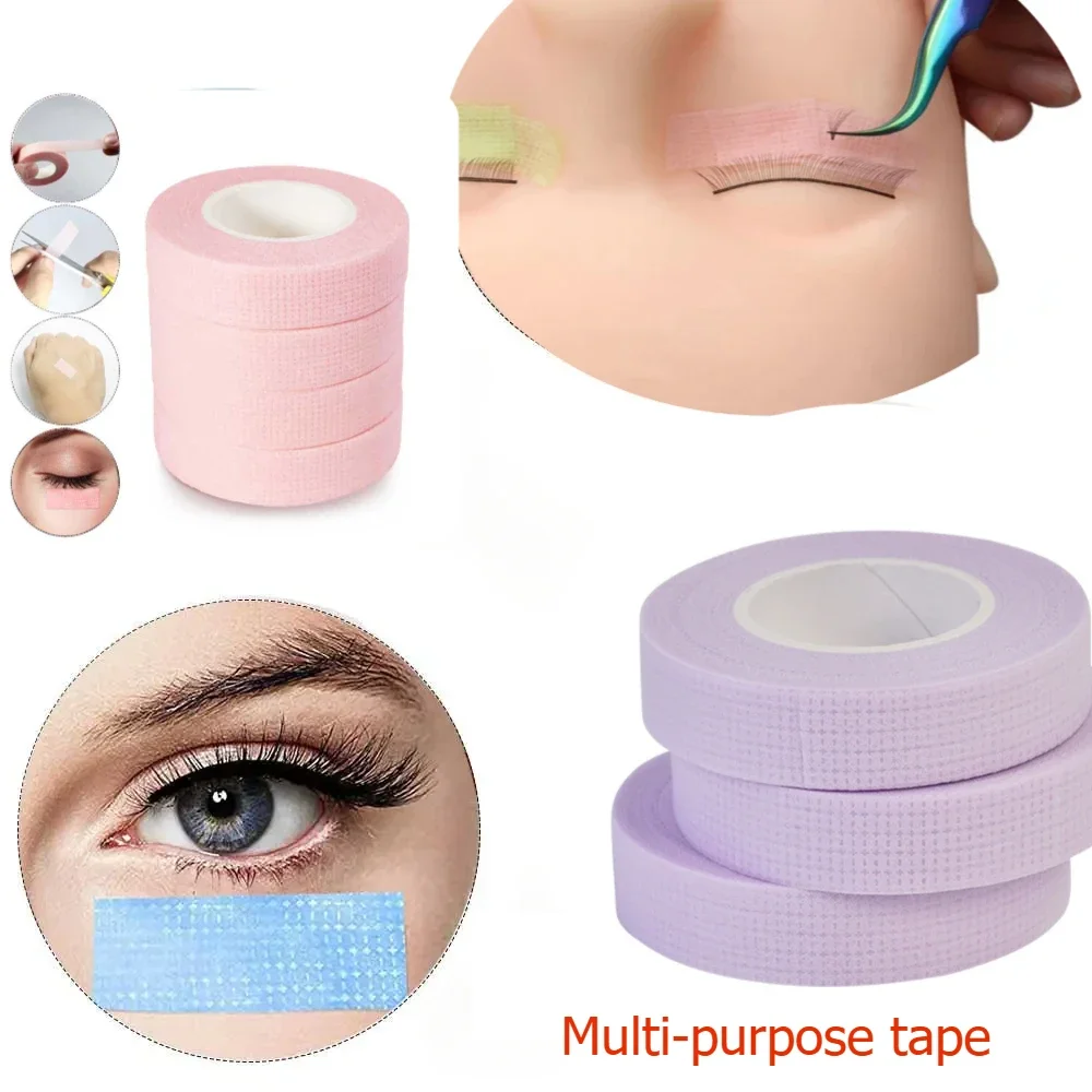 10/5 Uds extensión de pestañas pelusa transpirable tela no tejida cinta adhesiva cinta de papel médico para pestañas postizas parche herramientas de maquillaje