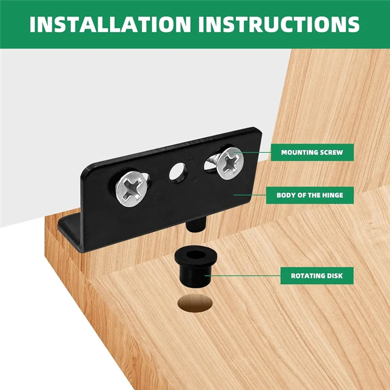 ABDJ-12 مجموعات المفصلات المحورية مع جلبة باب خزانة رمح مخفي للأبواب الخشبية والأدراج