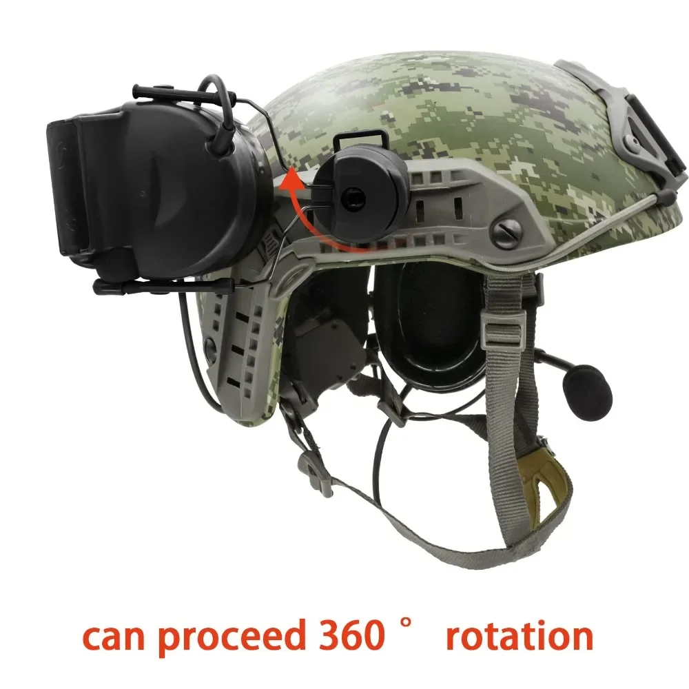 TACSKY 2 Tactical Headset with U94 PTT 2pin，for Airsoft，hunting，outdoor，Noise Canceling Headphones