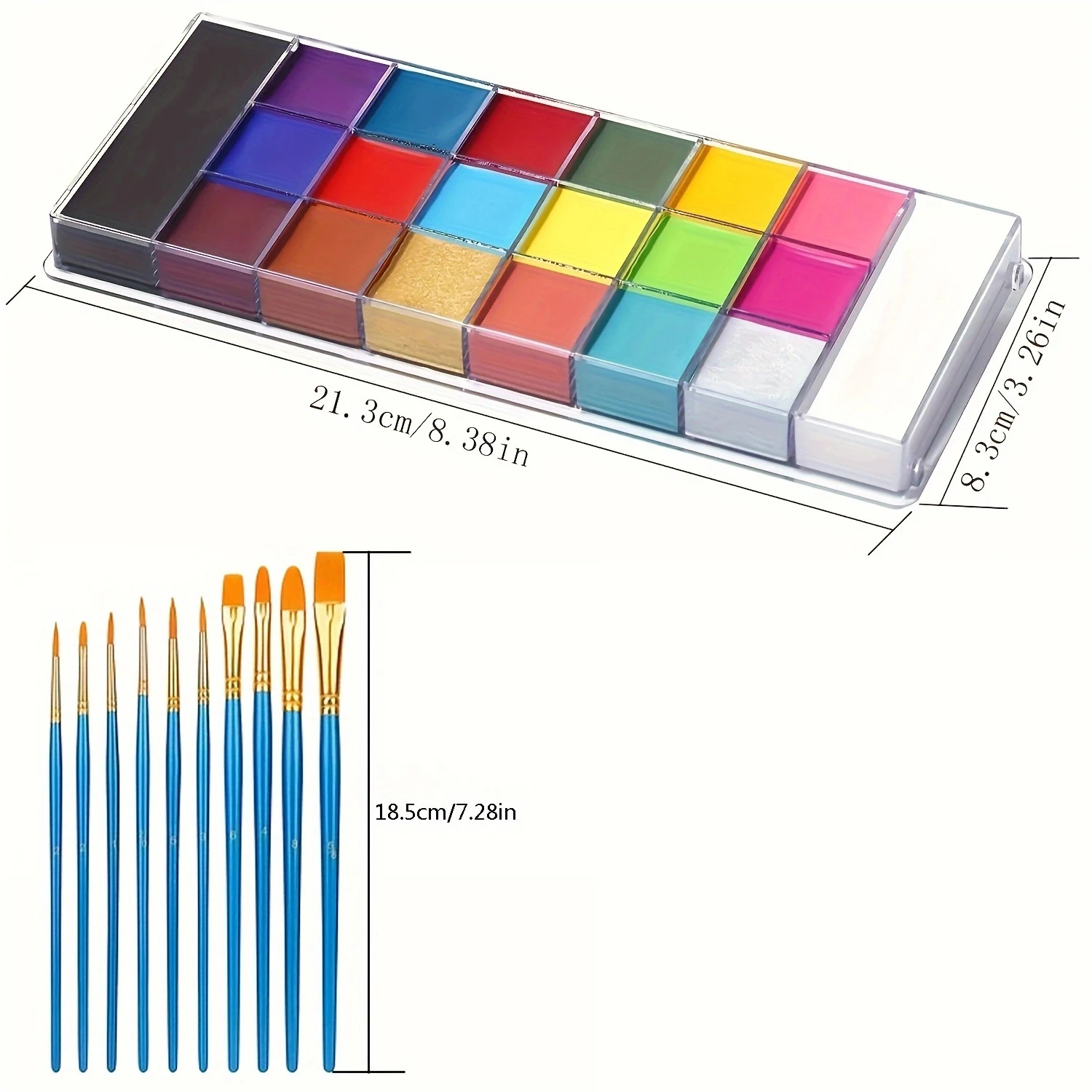 20 colors of oil paint face paint body painting stage makeup face painting Halloween Christmas makeup cream