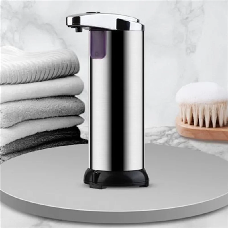 Automatic Soap Dispenser Touchless with Waterproof Base, 250Ml Liquid Soap Dispenser for Kitchen Bathroom Hotel