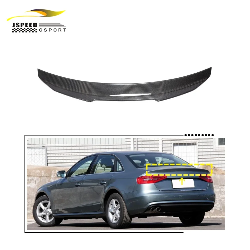 

For Audi A4 B8.5A4L sedan 4-door carbon fiber trunk spoiler 2013-2016