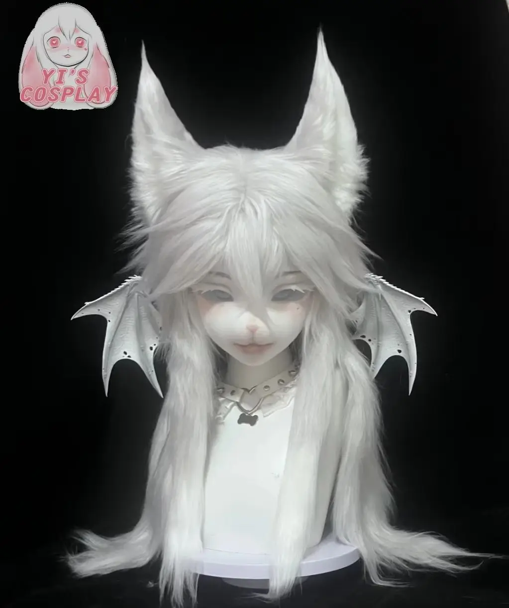 Fursuit رئيس اليدوية Yis تأثيري مخصص فروي رئيس Kigurumi رئيس تأثيري كيمونو سماعات الوحش مخصص Fursuit كيمونو رئيس
