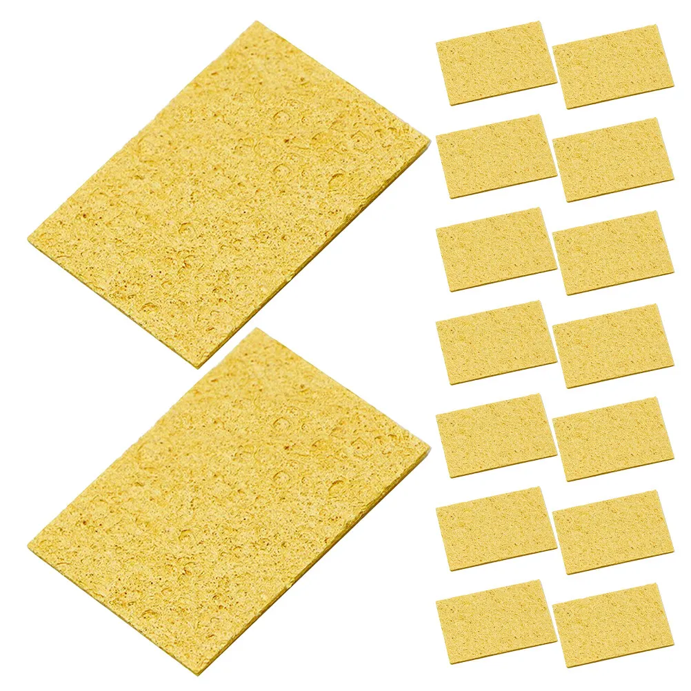 30Pcs Soldering Sponge High Temperature Resistant Replacement Square Cleaning Pads Welding Iron Mat Soldering Tools Accessories
