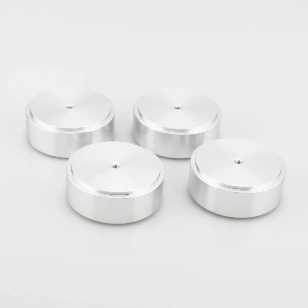 58x22mm Full Aluminum Amplifier Speaker Isolation Feet Turntable Monitor CD DAC Radio Vibration Stand Pad Base - Image 3