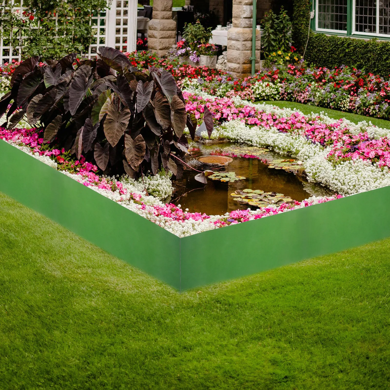 

Garden Fence Plastic Lawn Roll Landscape Ornamental Border Panel Yard Edging Outdoor Decorative Landscape Fence