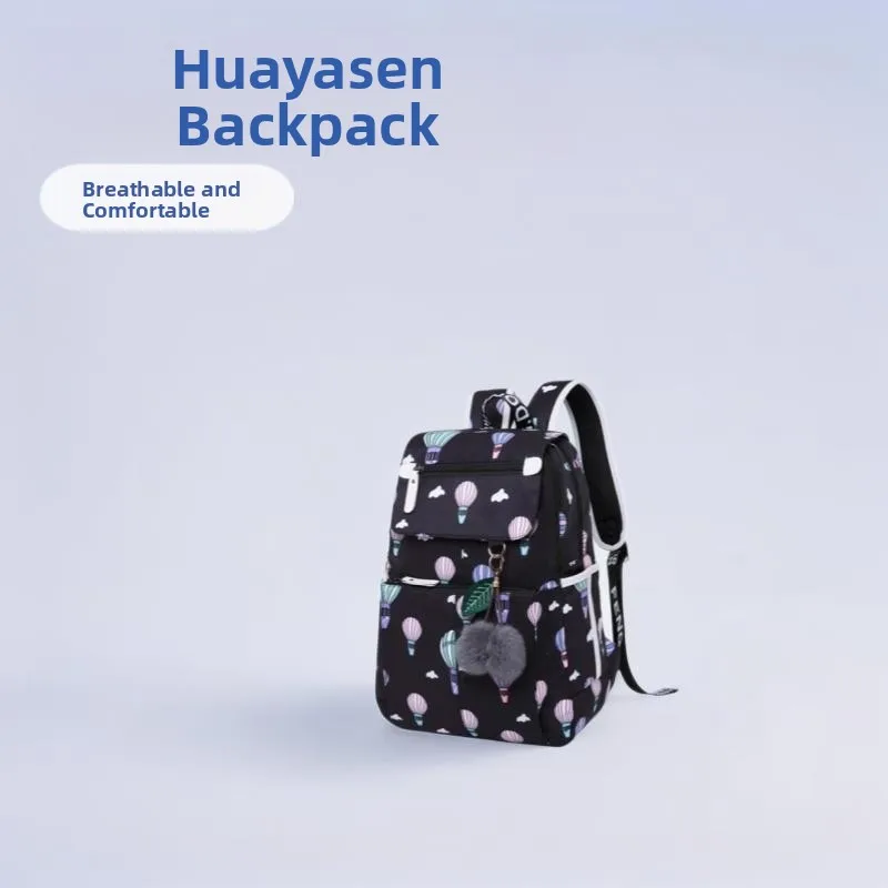 Casual Large Capacity Student Backpack Women's Double Shoulder Bag Lightweight Travel Print High School Elementary School Boo...