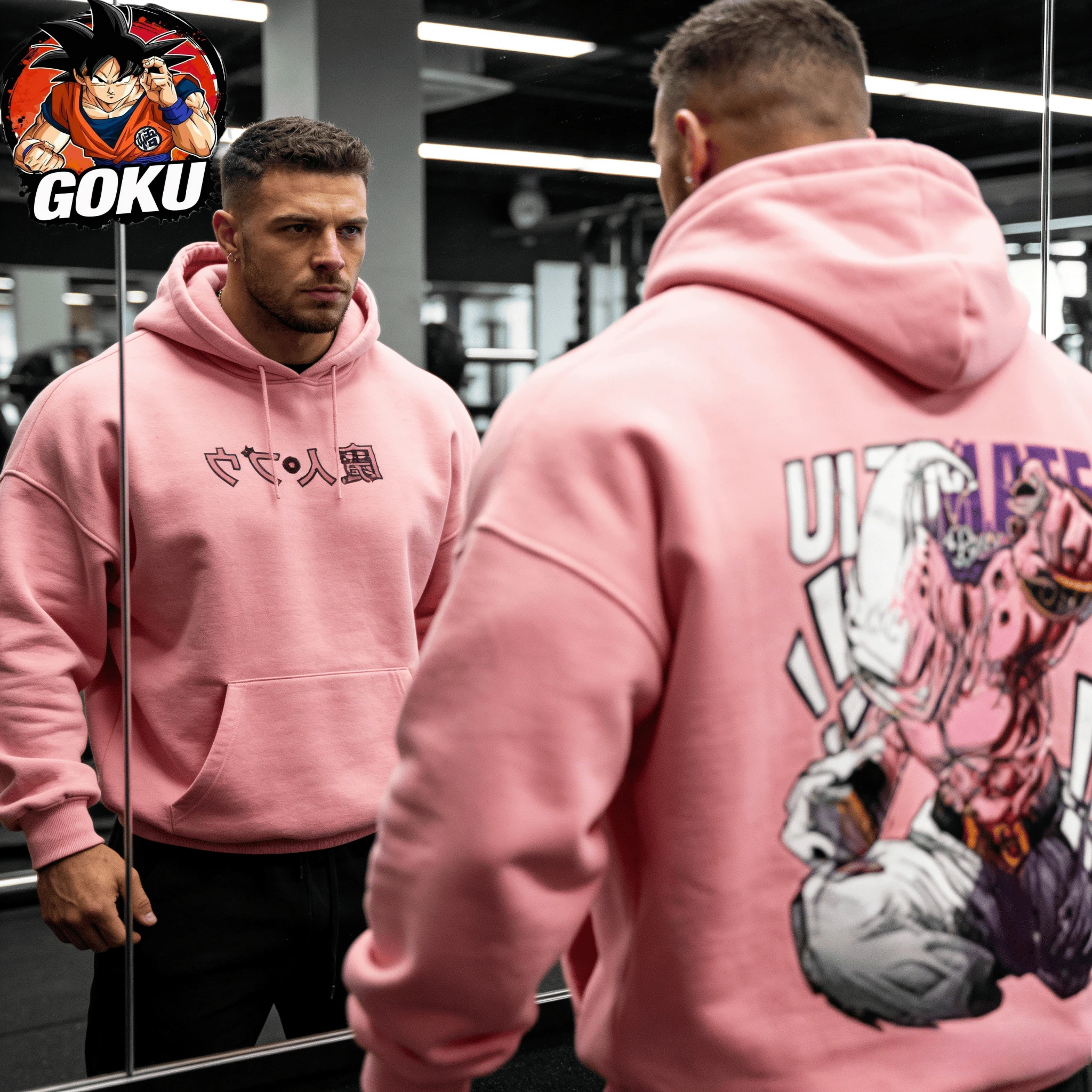 2026 Herbst Winter Dragon Ball Gym Hoodie 100% Baumwolle Kid Buu Print Übergroßer Fitness Streetwear für Männer Frauen Erwachsene & Kinder