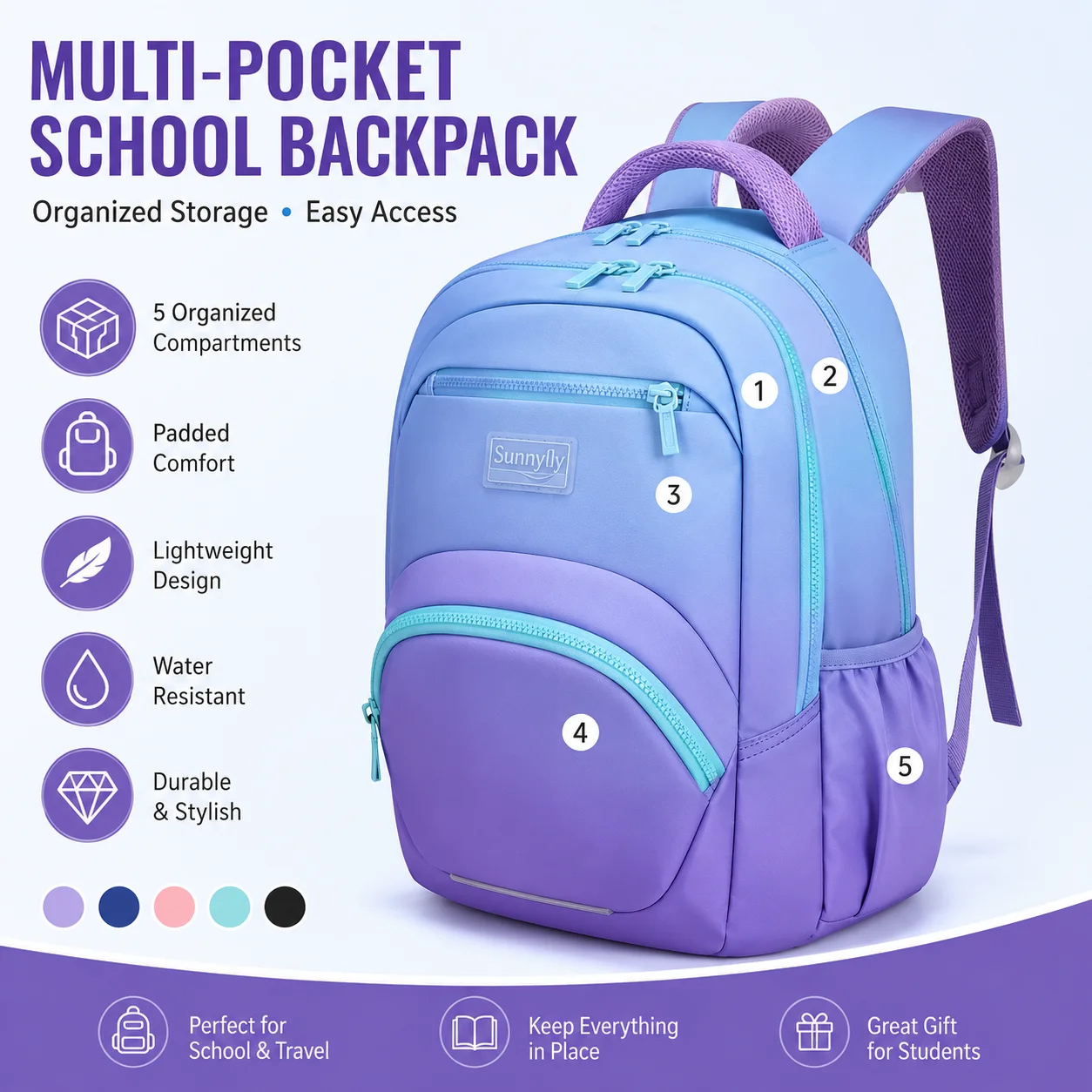 bunnyfly-waterproof-backpack-polyester-large-capacity-commuter-student-backpack-schoolbag-college-book-bag-schoolbag-for-teenage