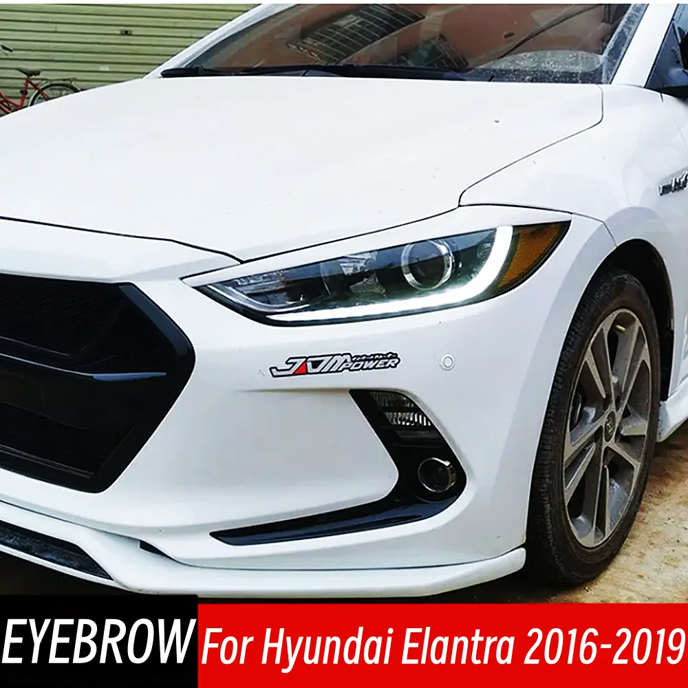 for-2016-2017-2018-2019-hyundai-elantra-eyebrows-car-headlight-eyelids-lids-abs-plastic-exterior-black-carbon-tuning-accessories