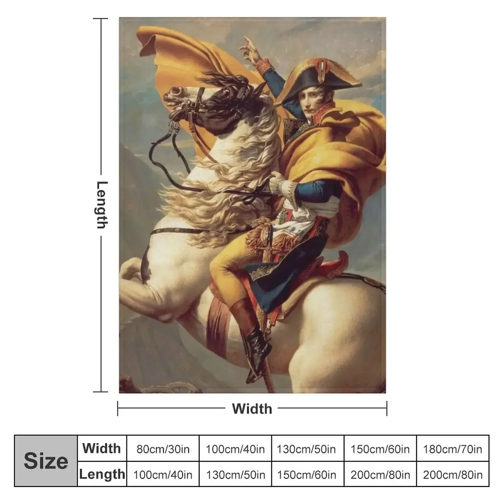 Napoleon Crossing the Alps Throw Blanket Blankets For Baby Designers For Sofa Thin Plaid Furrys Baby Blankets