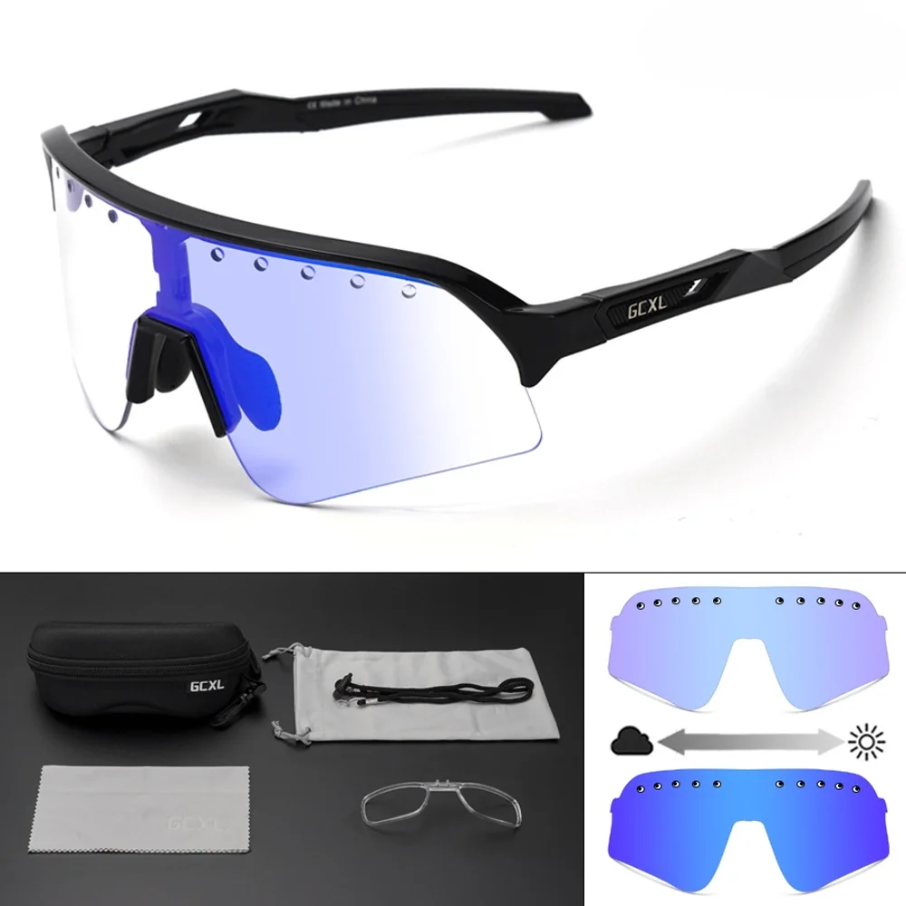 

Color Changing Cycling Glasses, Road Bikes, Bicycles, Outdoor Sports Glasses, Night Riding Protective Glasses