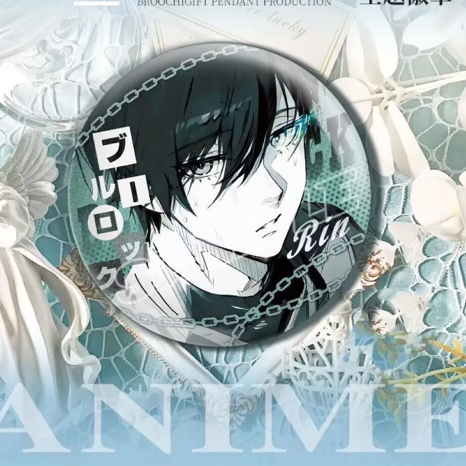 The "Blue Prison" peripheral badge and the "Bee Joy Return, Imperial Shadow, Thousand Pieces" doujin peripheral tinplate badge