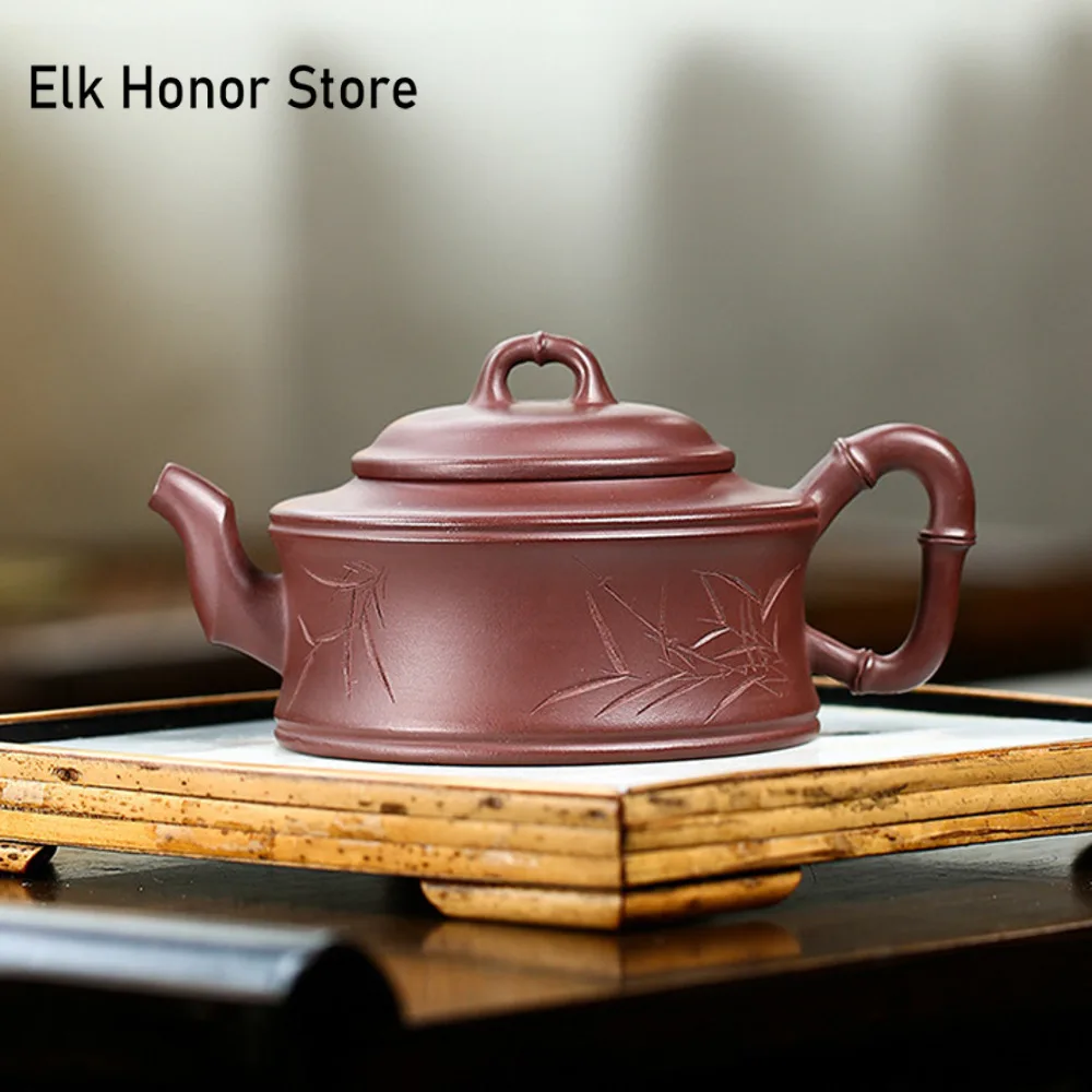 290ml Authentic Yixing Purple Clay Teapots Tradition Handmade Tea Pot Teaware Beauty Kettle Chinese Zisha Tea Set Accessories