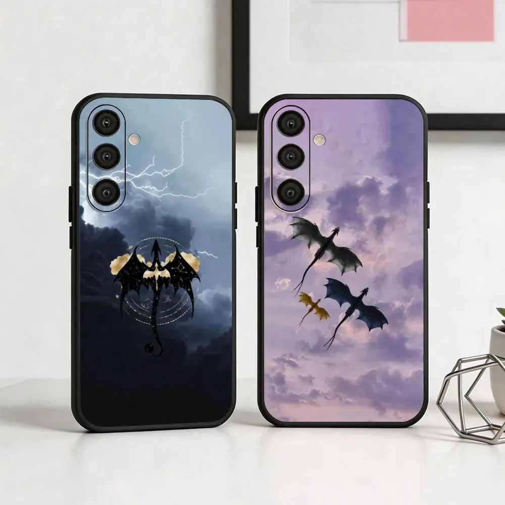 D-Dragon F-Fourth W-Wing  Phone Case For Samsung  A73,A21s,A22,A31,A32,A52,A53,A71,A80,Soft Black Shell