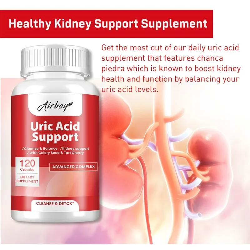 Uric Acid Support - Uric Acid Cleanse & Kidney Support, Joint Support Supplement & Detox Cleanse