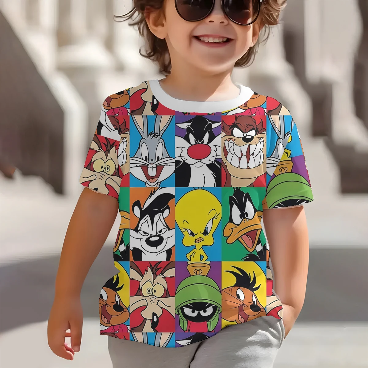 3D Print Cartoon Bugs Bunny Baby Clothing 5 to 14 Years Male Outdoor Clothes for Children Boy Girl Child T-Shirt Top Shirts