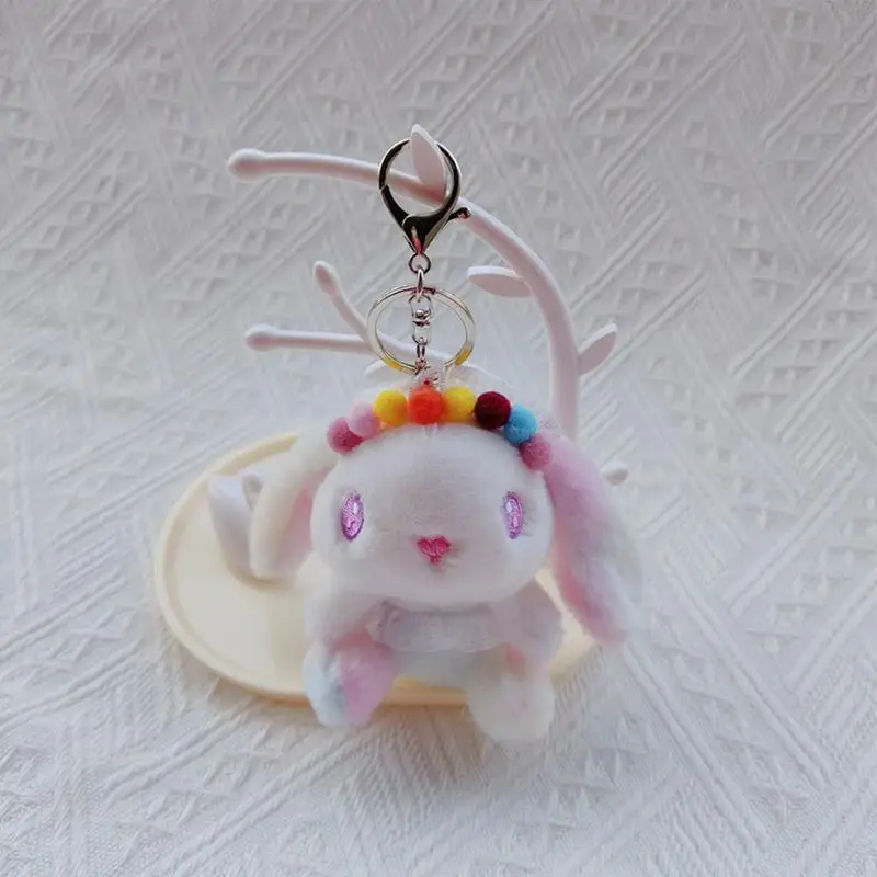 Cute Bag Charm Colorful Small Plush Keychain Stuffed Animals Keyring Creative Purse Backpack Charm Backpack Keychains Handbag