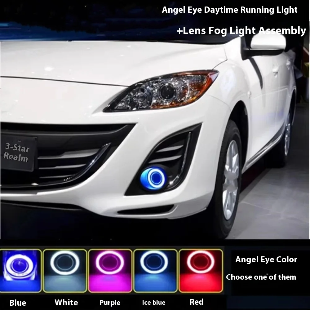 

Изготовленная на заказ крышка противотуманной фары автомобиля, рамка переднего бампера для Mazda 3 2011-2015, модифицированная грыжа, линзы ангельских глаз