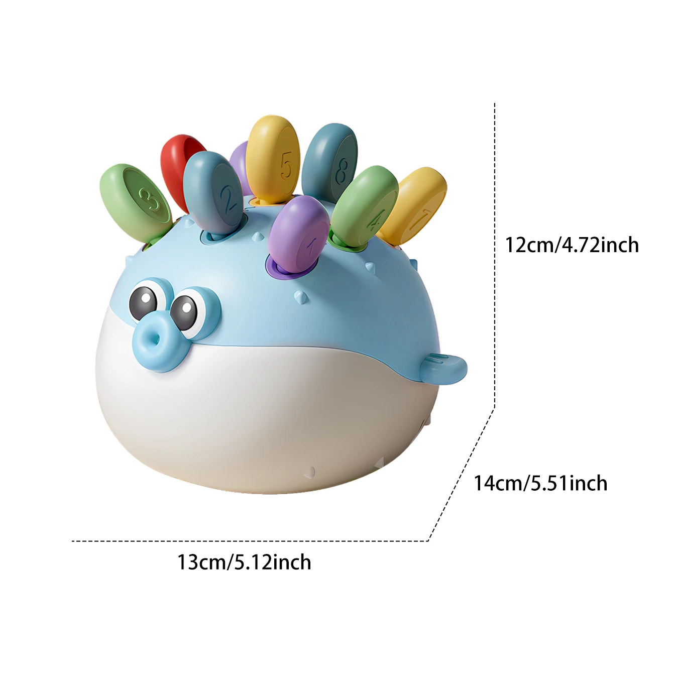 Baby concentration training, pufferfish assembly, intelligence, hand-eye coordination matching, early education toys