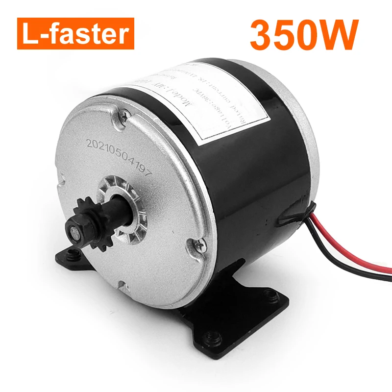 MY1016 Mini Brush Motor High Speed 24V 36V 350W 25H 11T Sprocket for DIY Robot Toy Car Educational Technology