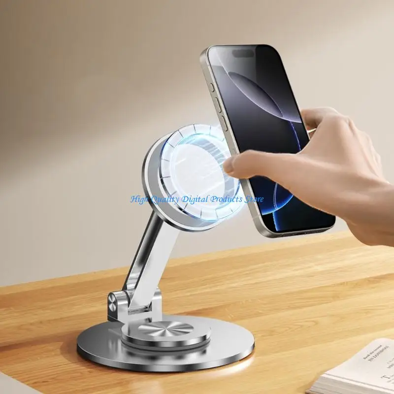 

U2JE Rotating Phone Mount For Desk Adjustable Arm Height Angles Stand Excellent For Live Streaming Reading Recording