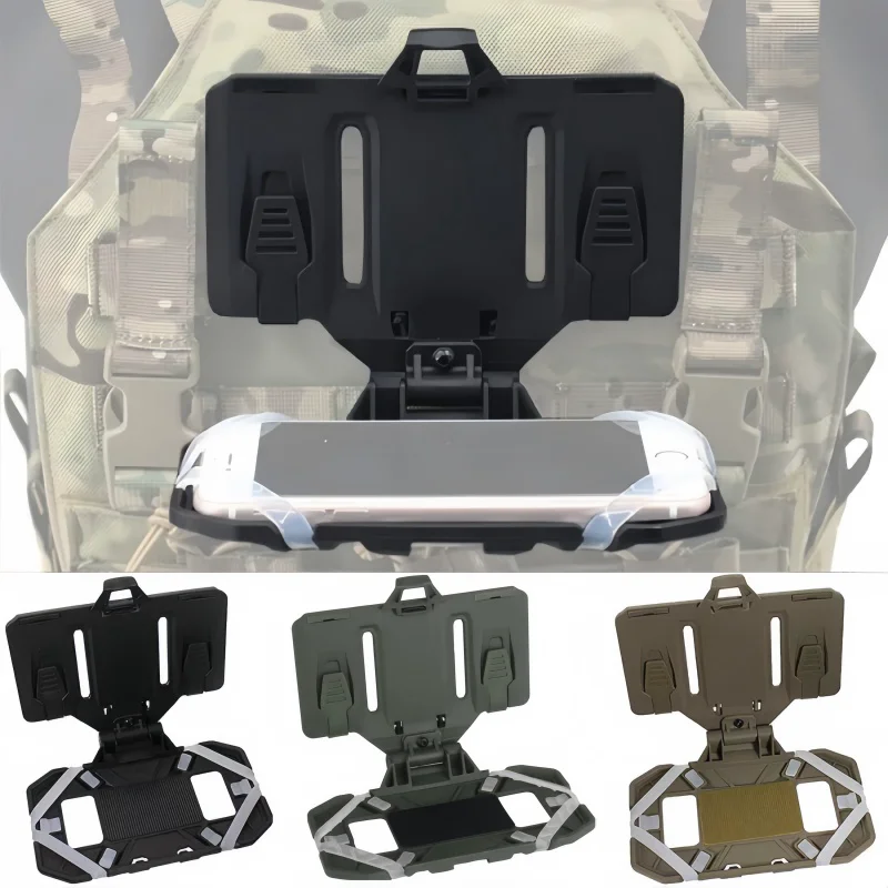 Tactical Phone Navigation Holder Molle Hunting Vest Chest Accessories Universal Phone Stand Military Tactical Equipment