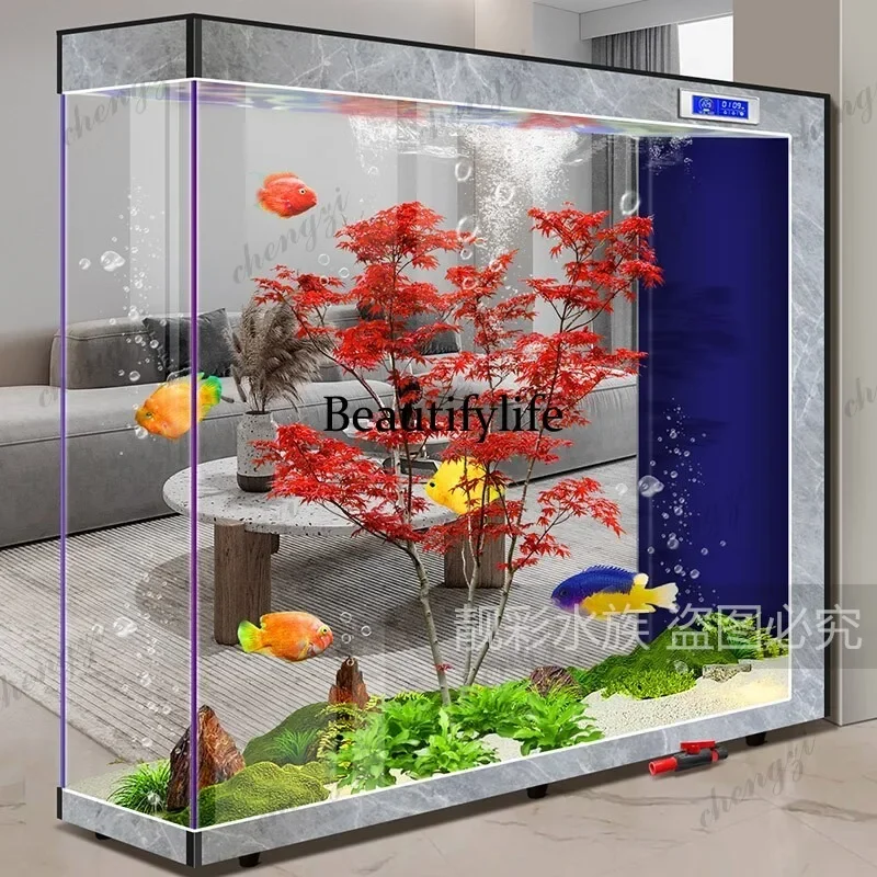 K153 living room screen without base, new office home water-free, ecological floor aquarium