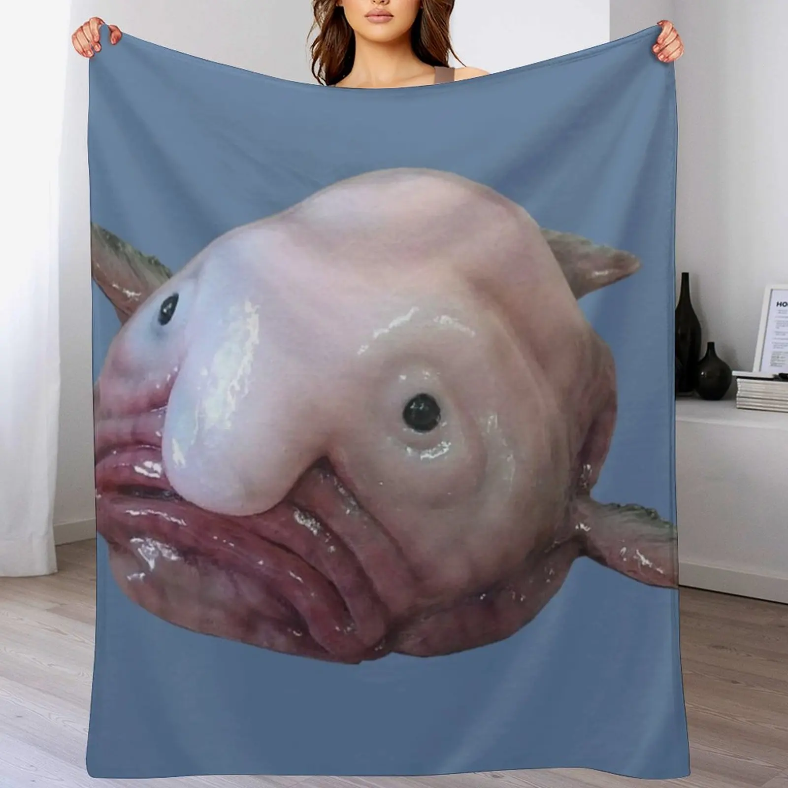 Blob Fish Throw Blanket Flannel Fleece Soft Warm Throw Blanket