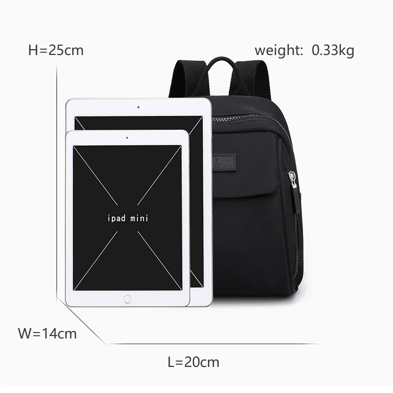 Backpack Women  New Trending Women\'s Mini Backpack Waterproof Nylon Small Shopping Backpack Fashion Cute Teen Girl Mochilas