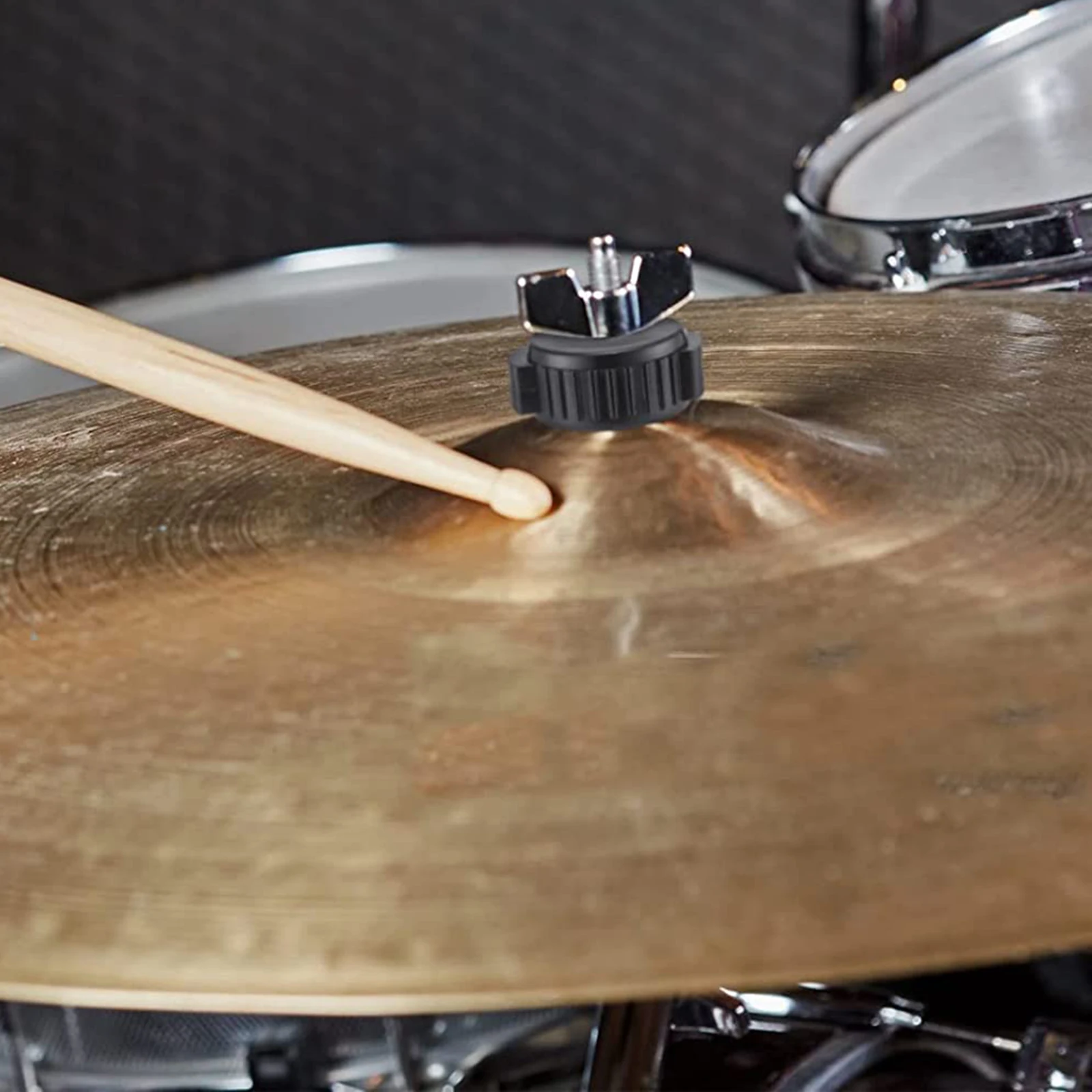 

6 Pcs Quick Release Cymbal Nuts Black Blue Red Plastic Drum Universal Fixing Caps Easy Install Remove Durable Drum Parts