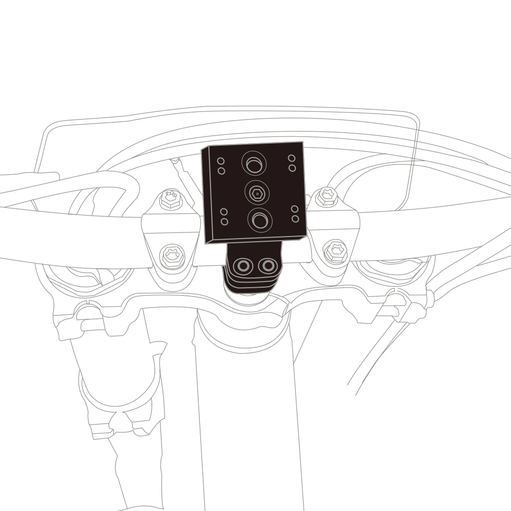 NICECNC ل KTM EXC 300 TPi EXC-F 350 XCW 500 2012-2023 SXF 450 2011-2015 1-1/8 "المقود الملاحة قوس حامل هاتف GPS #3