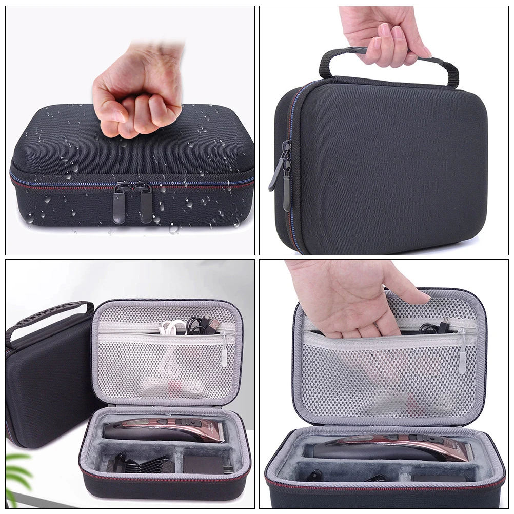 

2Pcs Men Shaver Storage Box Portable Anti-Shock Razor Bag for Travel and Business Trips Portable Shaver Case Organizer