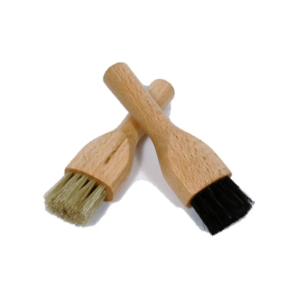 

Набор кистей-аппликаторов для обуви Valentino Garemi – кисти-дауберы с длинной ручкой – натуральная щетина кабана – для крема и воска