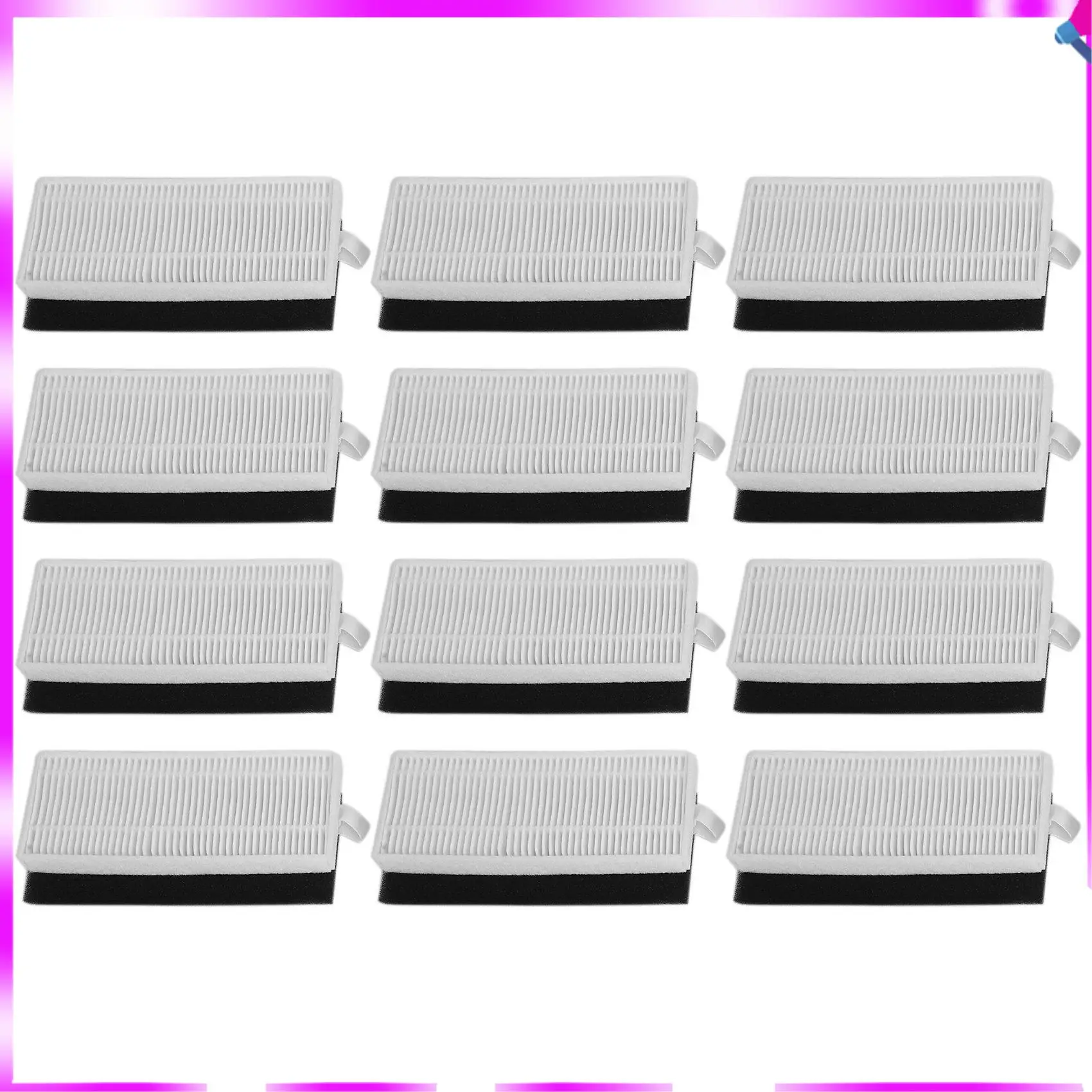 N96R 10 Pc Replacement Filter Set For Eufy Robovac 11S Robovac 15C Robovac 30 Robovac 30C Robotic Vacuum Cleaner