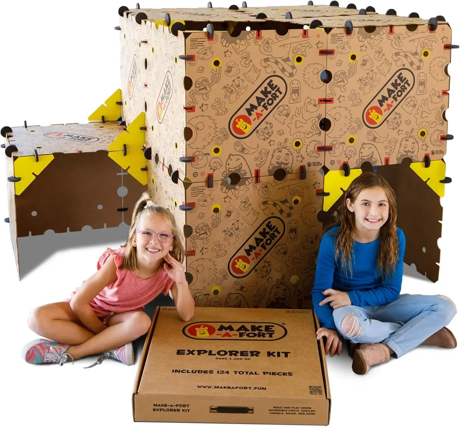 Kit - Build Really Big Forts for Kids - Endless Play for Ages 4 and Up - Build Incredible Forts, Mazes, Tunnels, and Mo