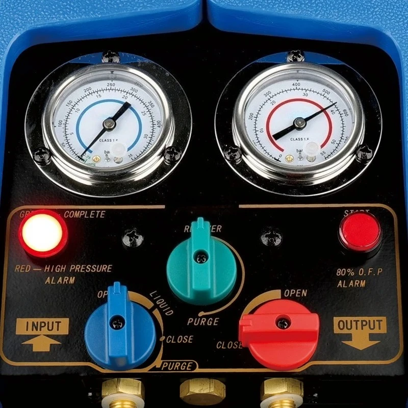 High Low Pressure Gauge And Control Knob Spare Parts Pressure Meter Head For 12L 24L Refrigerant Recovery Recycling Machine