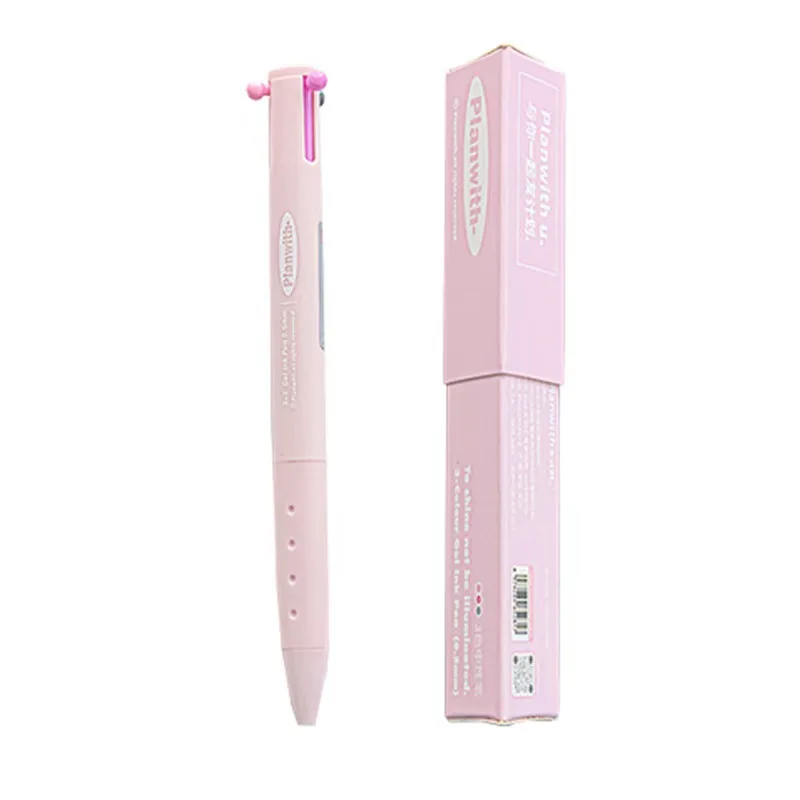 

Planwith 3 in 1 New Pinky Cute Netural Gel Pens School Office Writing Sketching Kawaii Stationery Supplies Student Accessories