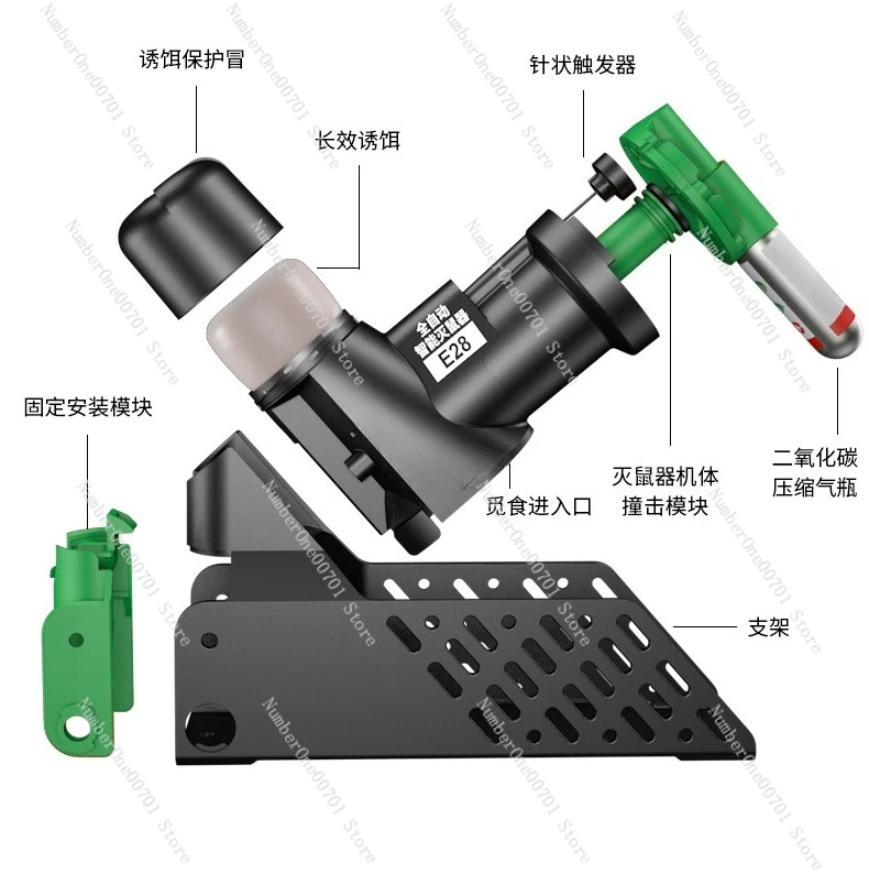 Automatic Mouse Trap Smart & Continuous | Electric Killer & Catcher for Home & Farm