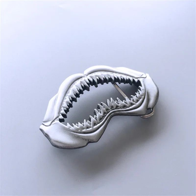 Nuovo stile vintage che scolpisce i denti di squalo fibbia per cintura Gurtelschnalle Boucle de ceinture