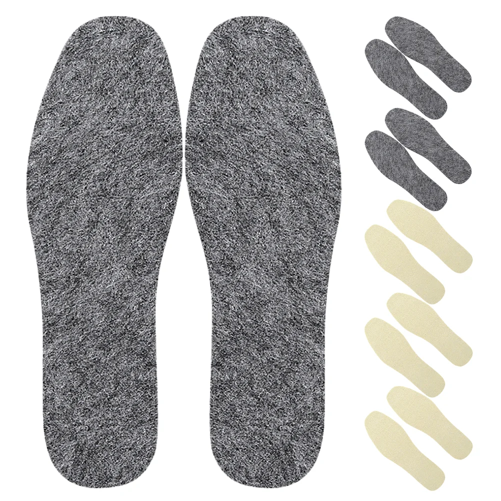 6 Pairs Merino Socks Wool Insole Insoles Shoe Women Sports Shoes Chemical Fiber and