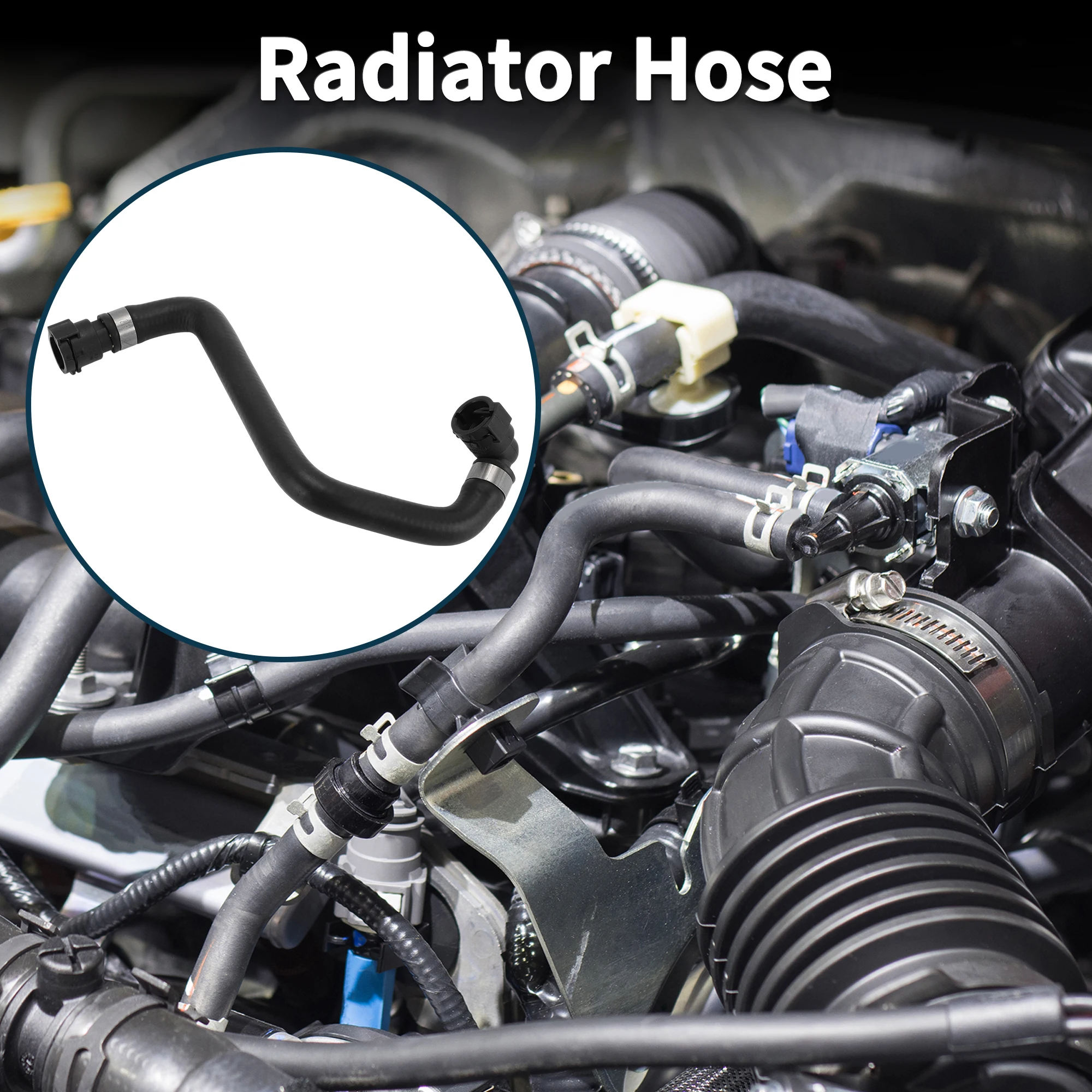 Motoforti Manguera de radiador Manguera de calentador No.17127578401 para BMW 7 (F01, F02, F03, F04) 730 I, Li 09-09 15-06 Tubo de refrigerante