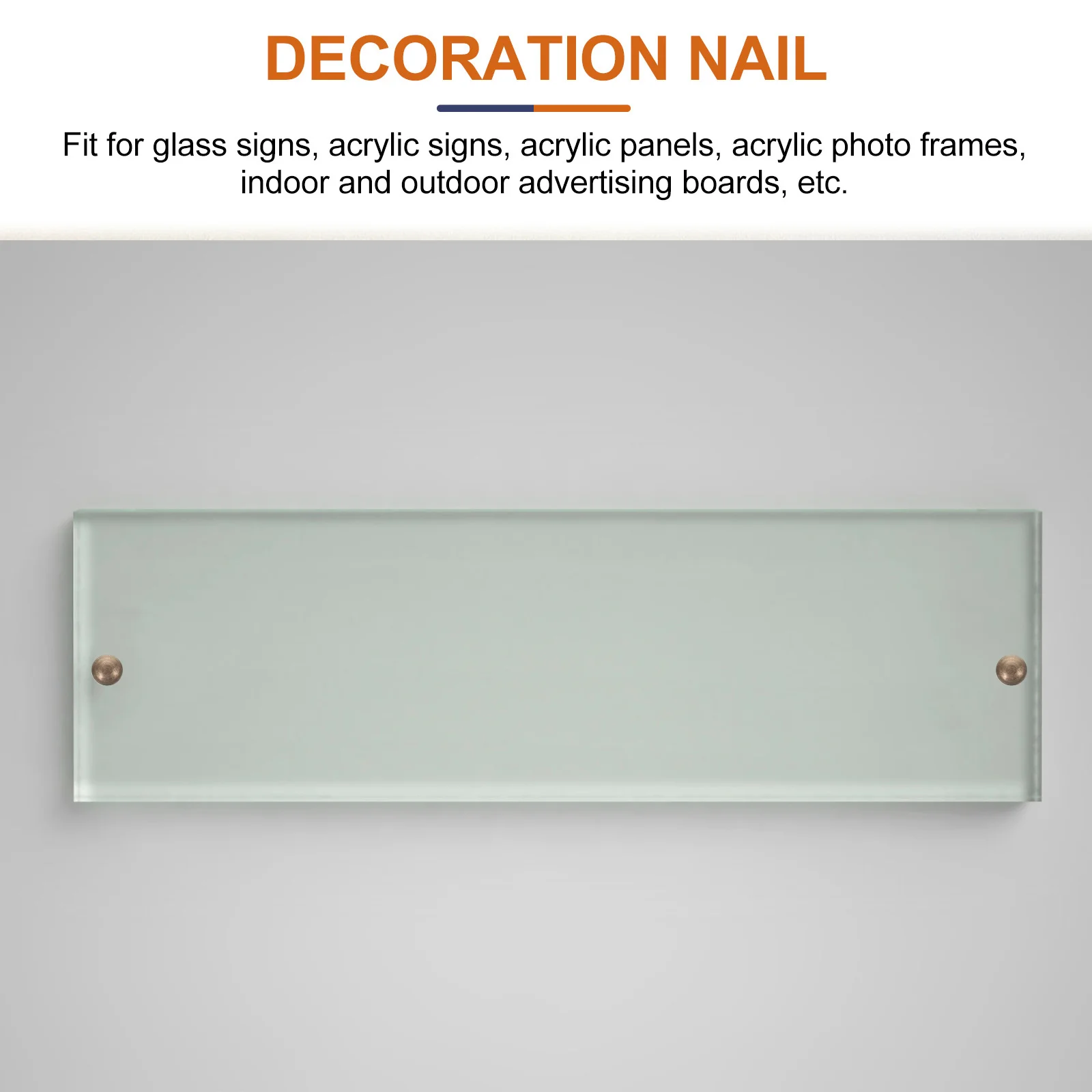 1Set Decoratieve Schroefdop Massief Koperen Zelftappende Schroefbevestiging voor Spiegel Hangende Spiegel Bevestiging Hardware Panelen