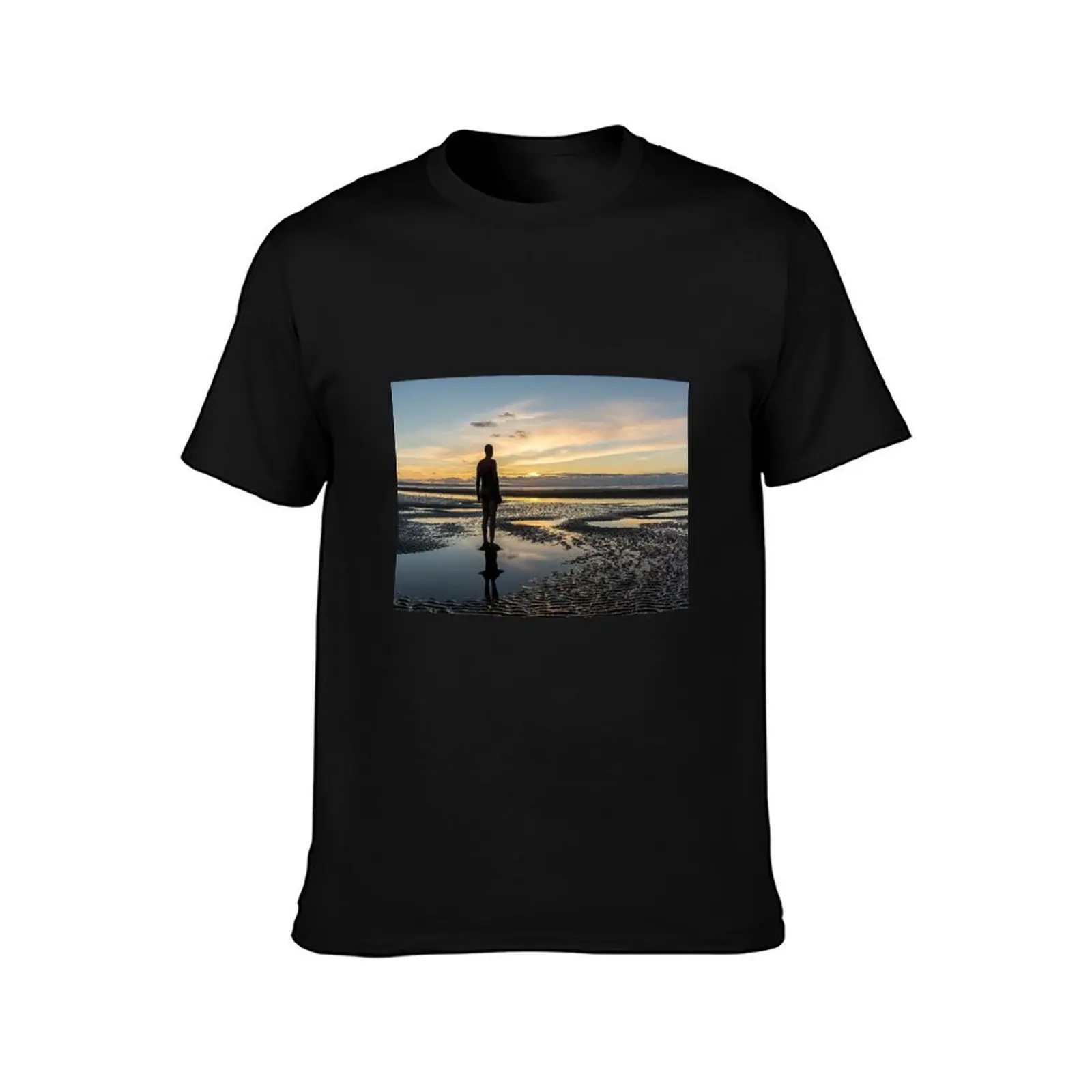 Sunset light, Crosby beach T-Shirt animal prinfor boys vintage anime shirt tee shirts for men