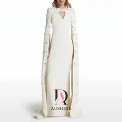 Aushine Dress Luxury Birthday Evening Dress Floor Length Full Sleeves Summer Elegant Wedding Party Gowns For Women Arab 2024Fu