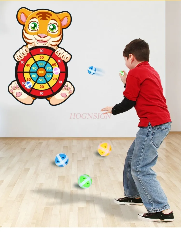 Kinder Dart Platte Klebrige Kugel Eltern-kind-Interaktion Klebrige Ziel Ball Spielzeug Werfen und Empfangen Ball Baby klebrig