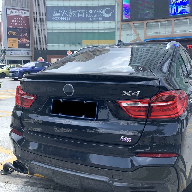 For Bmw F26 X4 Spoiler  2015 2016 2017 2018 ABS Material P Style Rear Trunk Lip Spoiler Car Accessories
