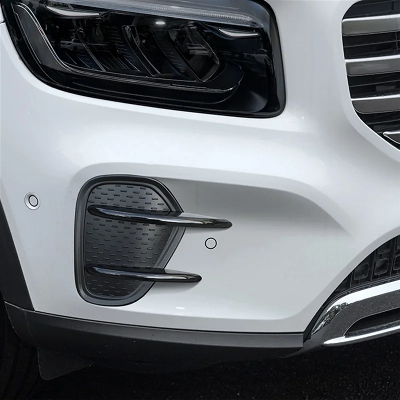 

NEW-Car Front Bumper Splitter Air Knife Lip Cover, Fog Lamp Spoiler For Mercedes Benz X247 Glb200 Glb220, 2024-2025