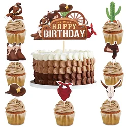 Cowboy Hat and Boot Cake Toppers Cowboy Cake Decorations Cowboy Birthday Baby Shower for Western Theme Party Favors Supplies