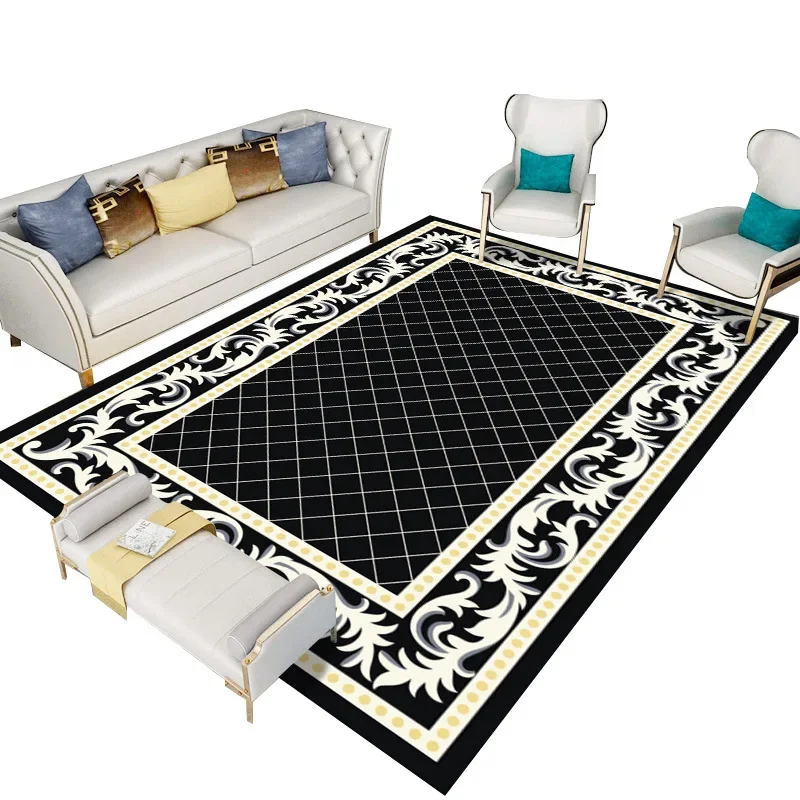 

Retro living room coffee table carpet homestay bedroom full carpet door mat can be customized